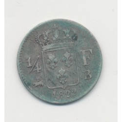 1/4 Franc - 1822 B Rouen - Louis XVIII - TB 2