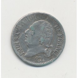 1/4 Franc - 1819 B Rouen - Louis XVIII - TB+
