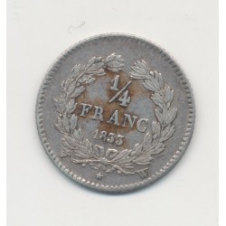 1/4 Franc - 1833 W Lille - Louis philippe I - TTB 2