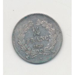 1/4 Franc - 1839 A Paris - Louis philippe I - TTB+ 2