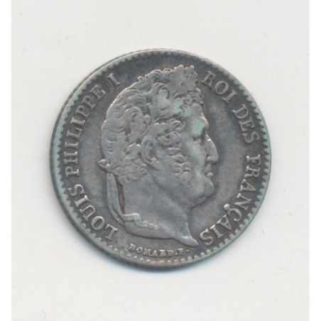 1/4 Franc - 1842 A Paris - Louis philippe I - TB+
