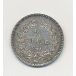 1/4 Franc - 1845 B Rouen - Louis philippe I - TTB+ 2