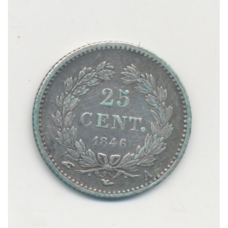 25 centimes Louis Philippe I - 1846 A Paris - TTB