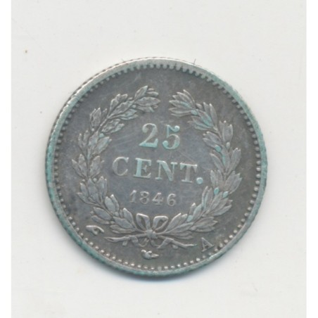 25 centimes Louis Philippe I - 1846 A Paris - TTB