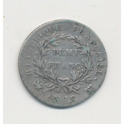 Bonaparte 1er consul - 1/2 Franc AN 12 MA Marseille - TB  2