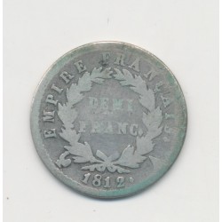 1/2 Franc Napoléon Empereur - 1812 A Paris - B/TB 2