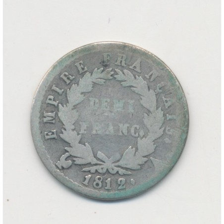 1/2 Franc Napoléon Empereur - 1812 A Paris - B/TB