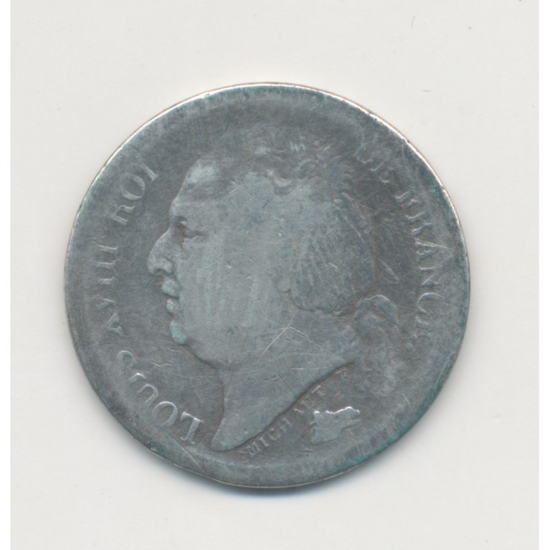 Louis XVIII - 1/2 Franc 1816 A Paris - B/TB