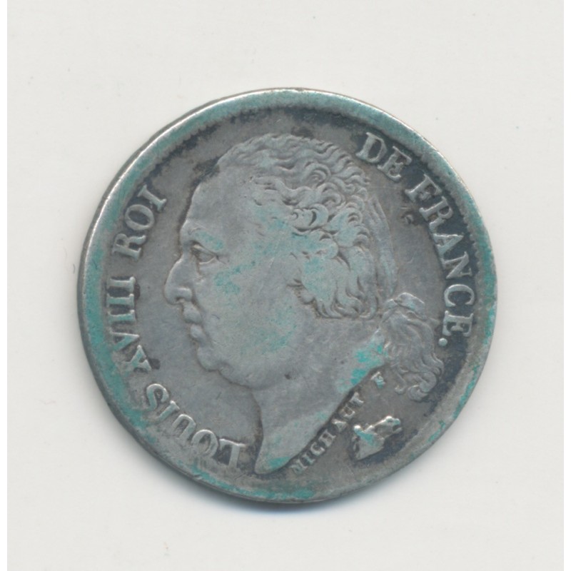 Louis XVIII - 1/2 Franc 1818 A Paris - TB