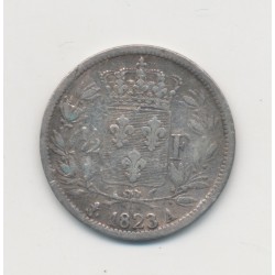 1/2 Franc Louis XVIII - 1823 A Paris - argent - TB/TB+ 2