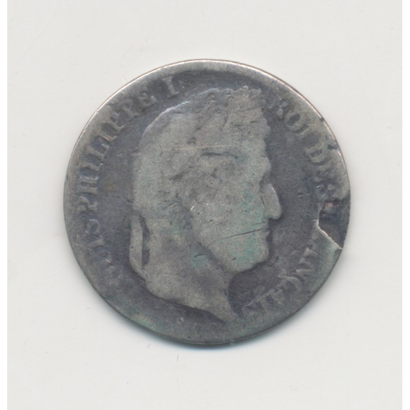 1/2 Franc Louis Philippe I - 1833 L Bayonne - B/TB