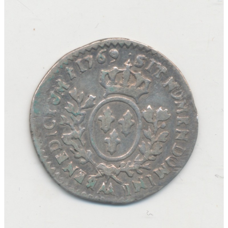 Louis XV - 1/20 écu au bandeau - 1769 AA Metz - TB+