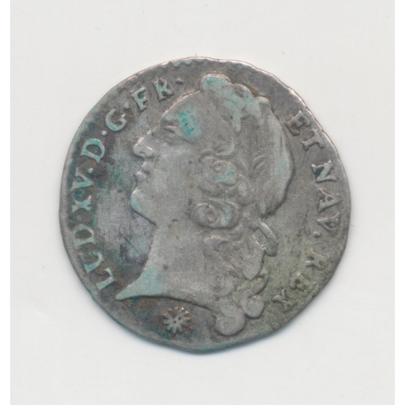 Louis XV - 1/20 écu au bandeau - 1743 D Lyon - TB+