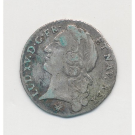 Louis XV - 1/20 écu au bandeau - 1743 D Lyon - TB+