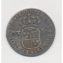 Louis XV - 1/6 écu France - 1720 X Amiens - TB/TB+ 2