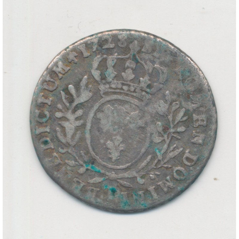 Louis XV - 1/10 écu aux lauriers - 1728 T Nantes - TB