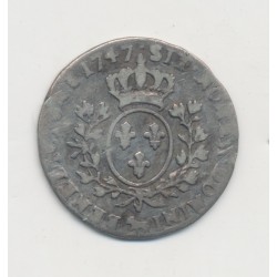 Louis XV - 1/10 écu béarn au bandeau - 1747 Pau - TB  2