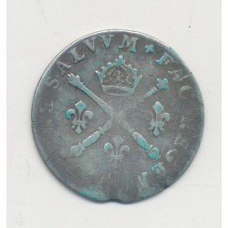 Louis XIV - 10 Sols aux insignes - 1704 - atelier ? - TB 2