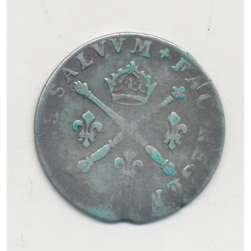 Louis XIV - 10 Sols aux insignes - 1704 - atelier ? - TB