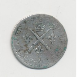 Louis XIV - 5 Sols aux insignes - 1702 A Paris - TB 2