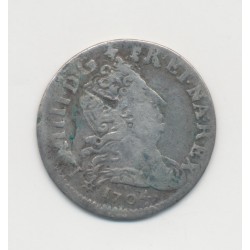 Louis XIV - 5 Sols aux insignes - 1704 BB Strasbourg - TB