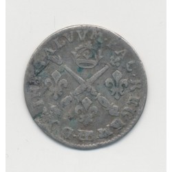 Louis XIV - 5 Sols aux insignes - 1704 BB Strasbourg - TB 2