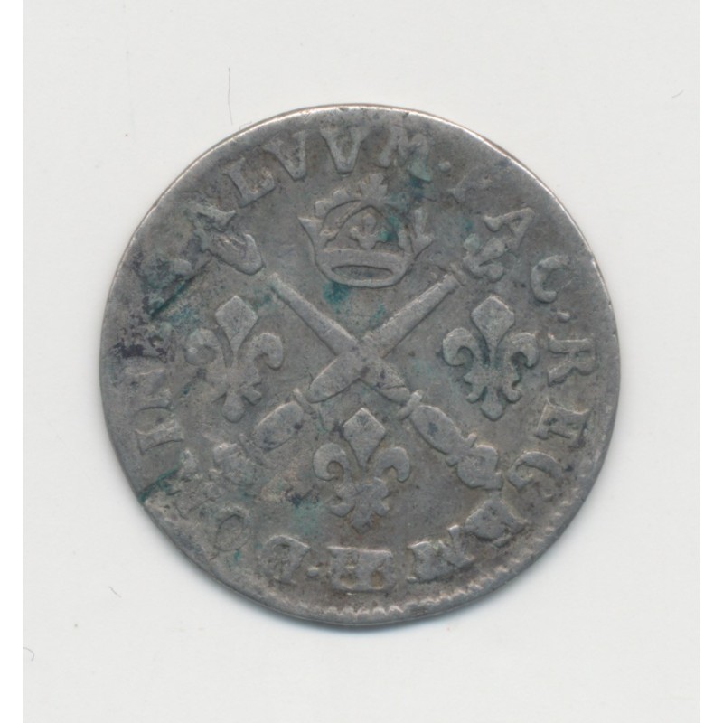 Louis XIV - 5 Sols aux insignes - 1704 BB Strasbourg - TB