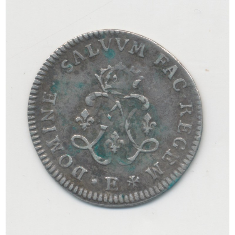 Louis XIV - 4 Sols aux 2L - 1691 E Tours - TB+