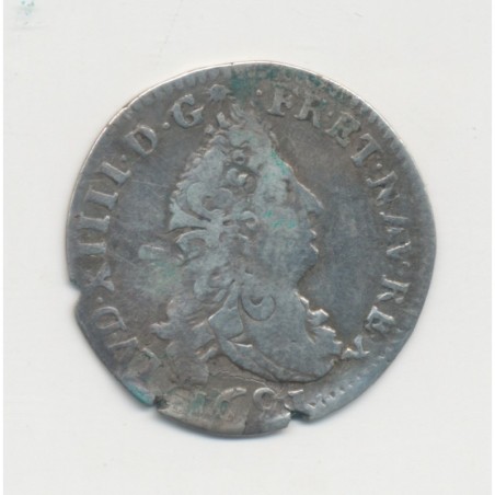 Louis XIV - 4 Sols aux 2L - 1691  X Amiens - TB