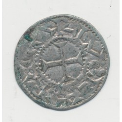 Comté du poitou - Denier Type Melle - immobilisation Charles II - TB 2