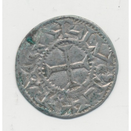 Comté du poitou - Denier Type Melle - immobilisation Charles II - TB