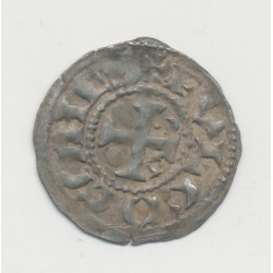 Comté d'Anjou - denier Angers - Foulques IV - TB+ 2