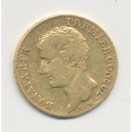 Bonaparte 1er consul - 20 Francs Or - AN 12 A Paris - TB+