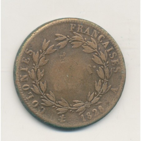 5 Centimes 1828 A Paris - Charles X  - Colonies Françaises - TB+