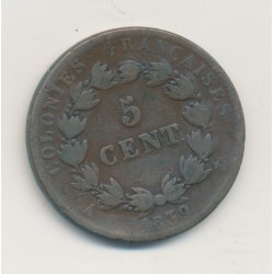Guadeloupe - 5 Centimes 1839 - Louis Philippe I - TB 2