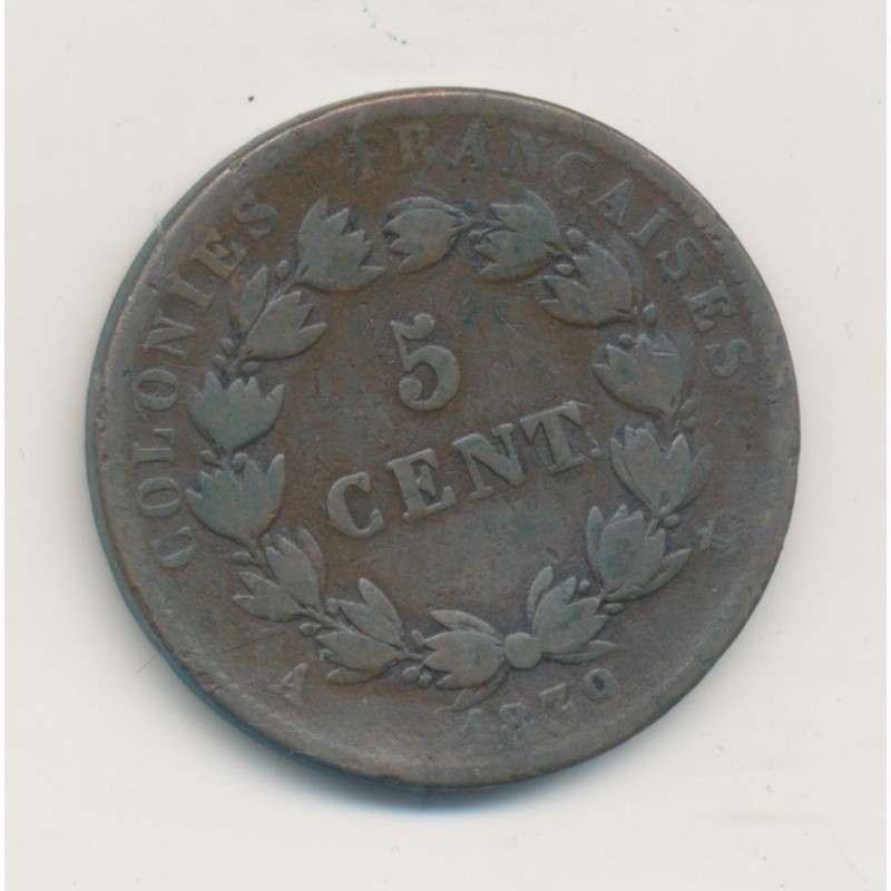 Guadeloupe - 5 Centimes 1839 - Louis Philippe I - TB