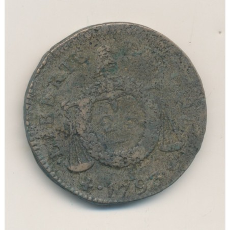 2 Sols à la balance - 1793 I Limoges - B/TB