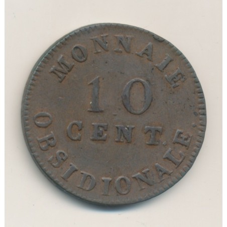 Siège d'Anvers - 10 centimes 1814 - Napoléon I - TB+