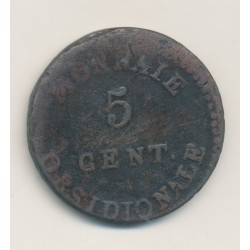 5 Centimes - 1814 - Siège d'Anvers - Louis XVIII - B/TB