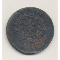 5 Centimes - 1814 - Siège d'Anvers - Louis XVIII - B/TB 2