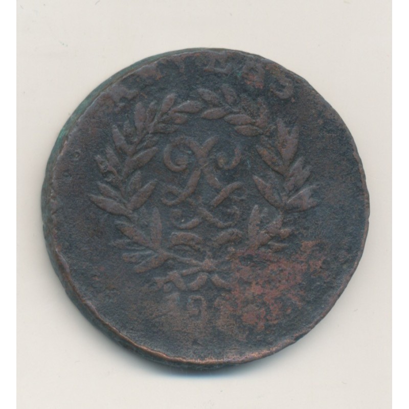 5 Centimes - 1814 - Siège d'Anvers - Louis XVIII - B/TB