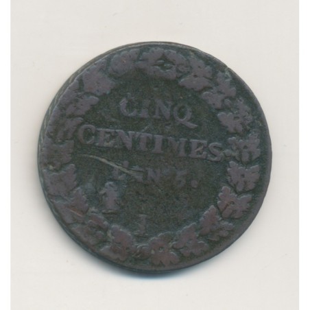 5 Centimes Dupré - AN 5 I Limoges - TB