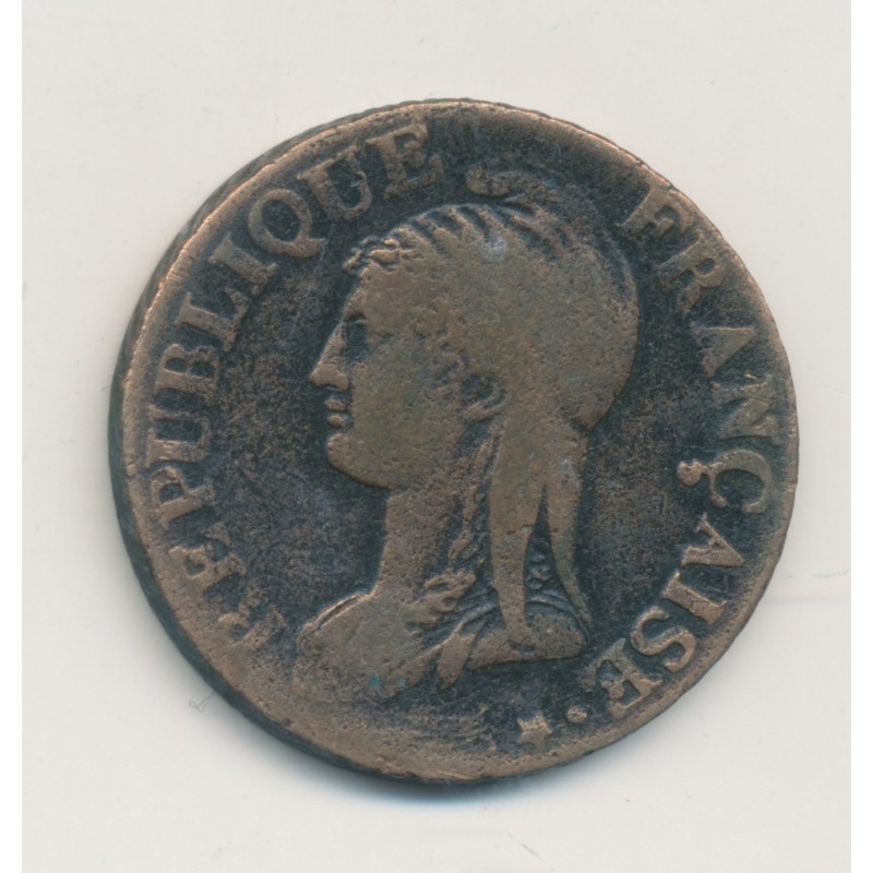 5 Centimes Dupré - AN 8 A Paris - TB+ - Grand module