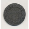 5 Centimes Dupré - AN 8 G Geneve - TB+ - Grand module 