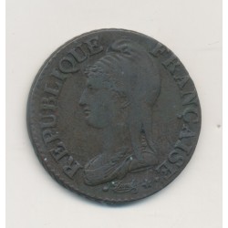 5 Centimes Dupré - AN 8 G Geneve - TB+ - Grand module  2