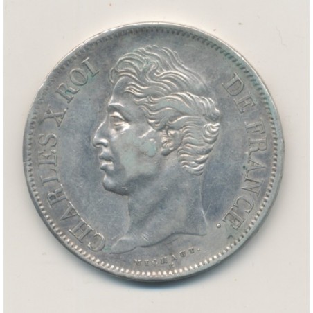 5 Francs Charles X - 1830 MA Marseille - TB+/TTB