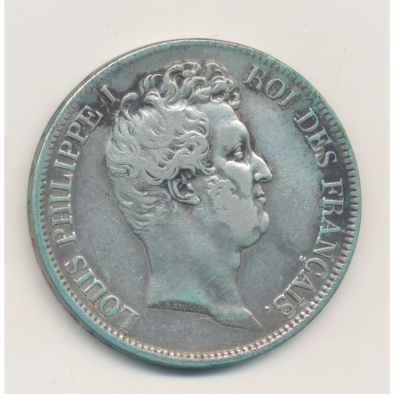 5 Francs Louis Philippe I - 1831 B Rouen - Tête nue - Tranche en creux - TTB+