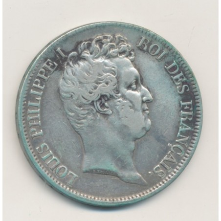 5 Francs Louis Philippe I - 1831 B Rouen - Tête nue - Tranche en creux - TTB+