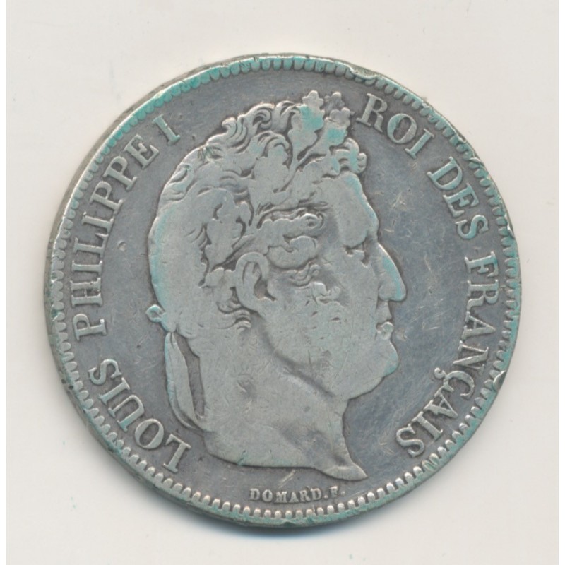 5 Francs Louis philippe I - 1837 K Bordeaux - Tête laurée - TB