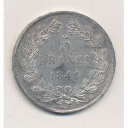 5 Francs Louis philippe I - 1846 BB Strasbourg - TTB+ 2